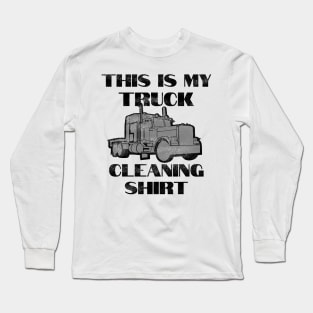 Truck Cleaning and Driver Gift Road Cowboy Highway Long Sleeve T-Shirt